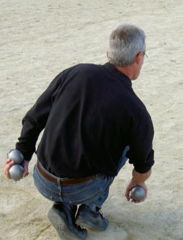 Joel Briendo serent petanque