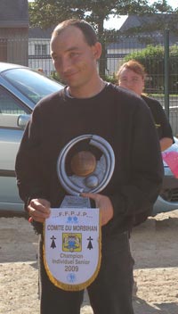 Kevin Le Grand champion du Morbihan t&ecirc;te &agrave; t&ecirc;te