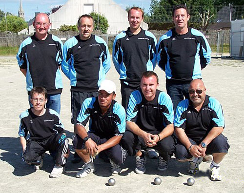 equipe de la p&eacute;tanque Monterblancaise en championnat des clubs CD56