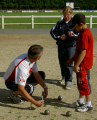 Initiateur de pétanque mesure pour les jeunes
