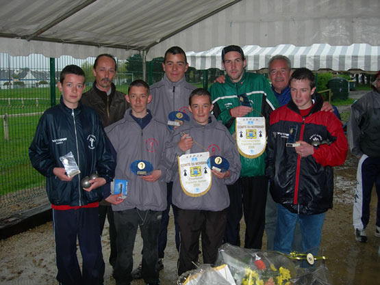 laureats du championnat junior petanque 2006