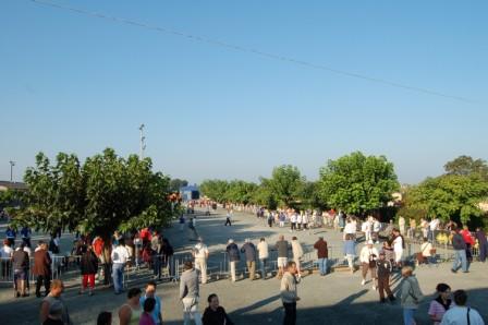 Vue des jeux &agrave; Soustons petanque FFPJP