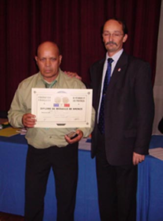 Jean Claude Davilma medaille de bronze