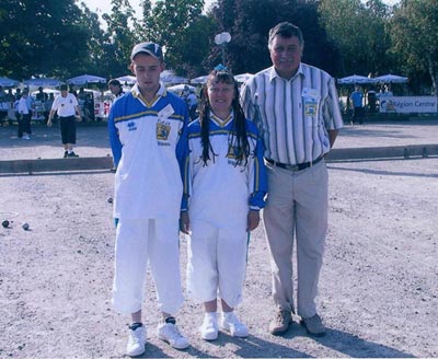 champions doublette mixte morbihan au France petanque FFPJP