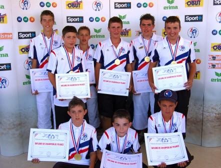 champions de france de petanque junior cadet minime 2008