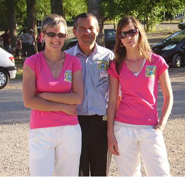 Magali Davilma Jennifer Le Lan au championnat de France de p&eacute;tanque