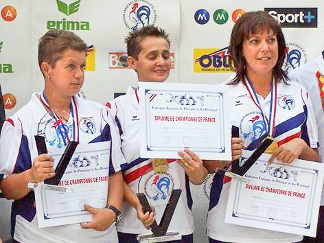 championne de france de petanque
