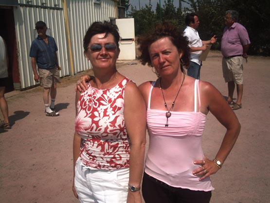 Véronique et Isabelle, journée de la femme à Mauron club FFPJP