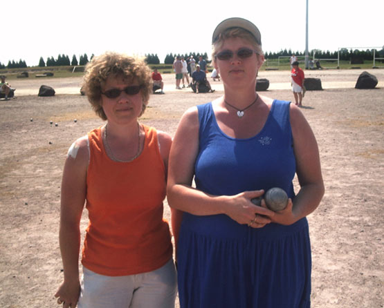 Nathalie et Isabelle lors de la journée de la femme ffpjp à Mauron