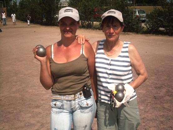 Géraldine et Michèle lors de la journée de la Femme FFPJP à Mauron