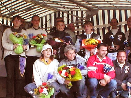 Finalistes des championnats de Bretagne de pétanque à Combrit