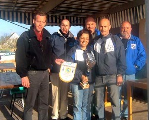 Remise des coupes du mixte à Quiberon pour la Martinique