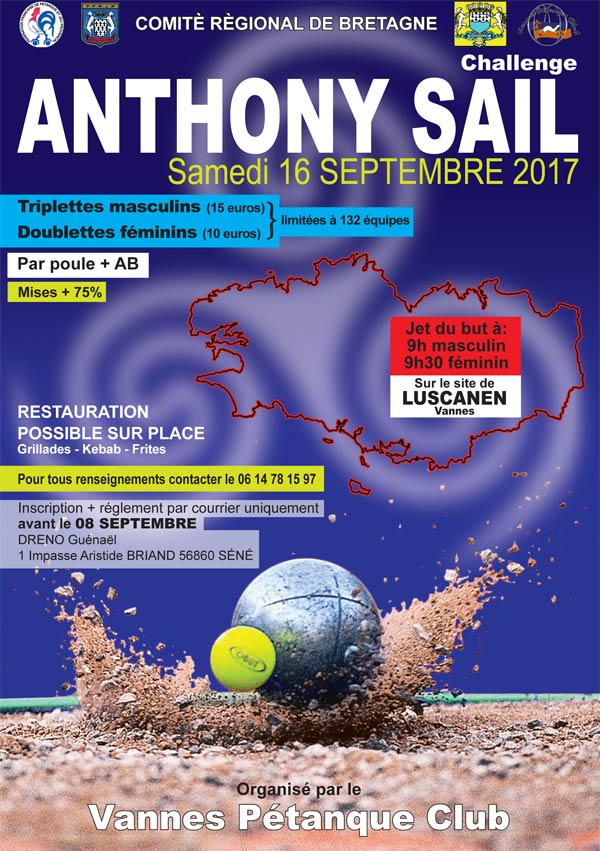 Affiche du Grand Prix Anthony Sail à Vannes
