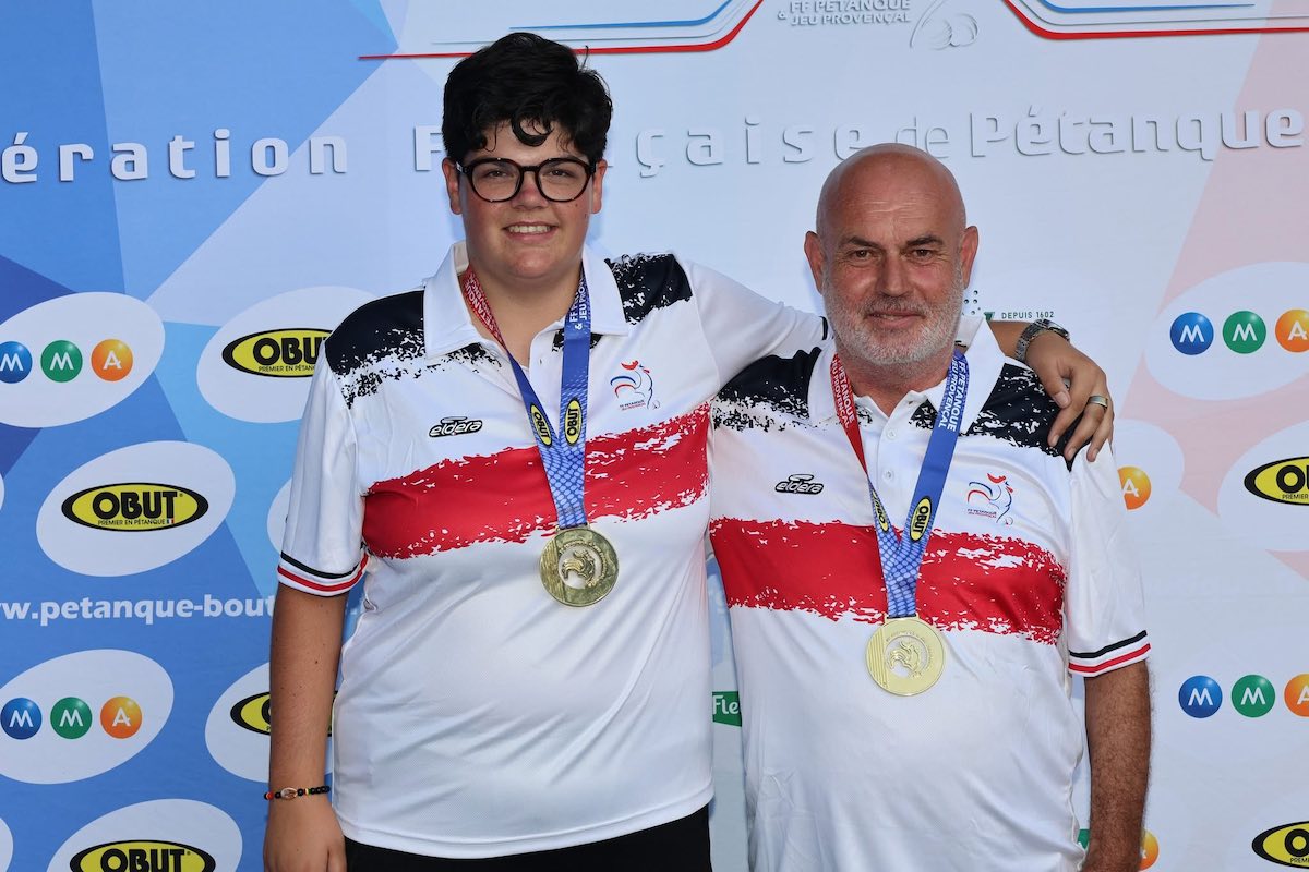 Dorine Mesmin, David Tuffigo, champions de France dans leur catégorie respective à Bourg -aint-Maurice