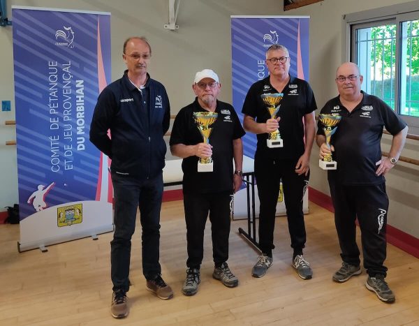 les champions du Morbihan triplette vétéran 2026 du Vannes PC