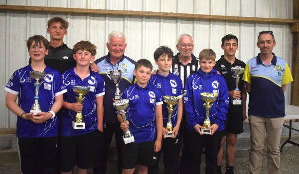 Champions et Vice-champions du Morbihan de pétanque en triplette cadet 2026 à Josselin