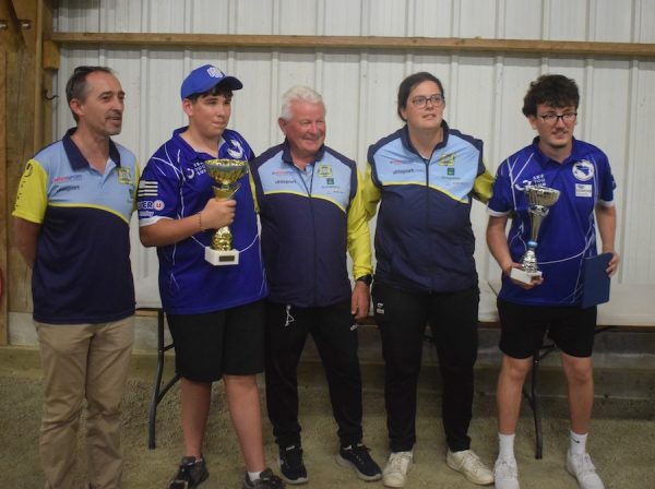 Champion et Vice-champion du Morbihan de pétanque en tir de précision junior masculin 2026 à Josselin
