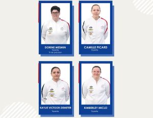 Composition de l'équipe de France espoir pétanque avec Dorine Mesmin 56