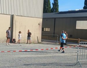 Premier entrainement de l'école de pétanque de Peillac